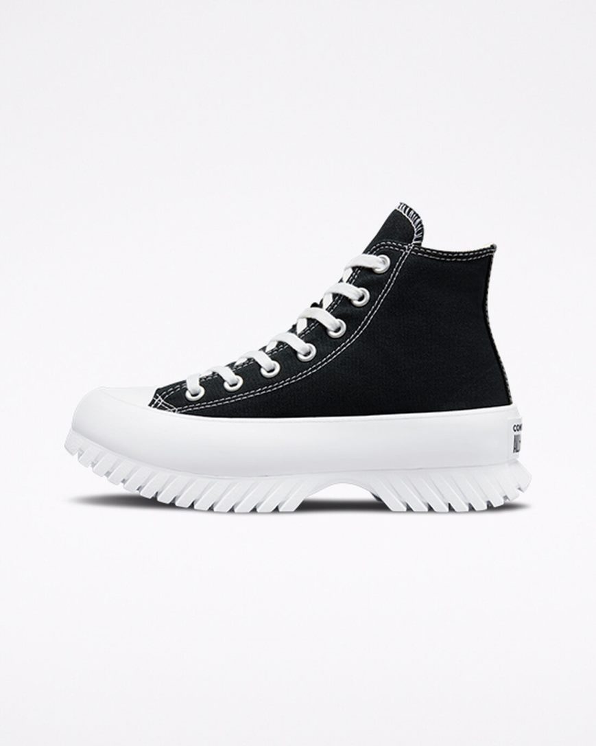 Pánské Boty Vysoké Converse Chuck Taylor All Star Lugged 2.0 Černé Bílé | CZ OJRP47